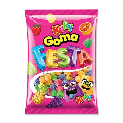 bala goma jujuba festa 500grs - 1kg kuky